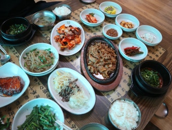 우렁쌈 고추장불고기