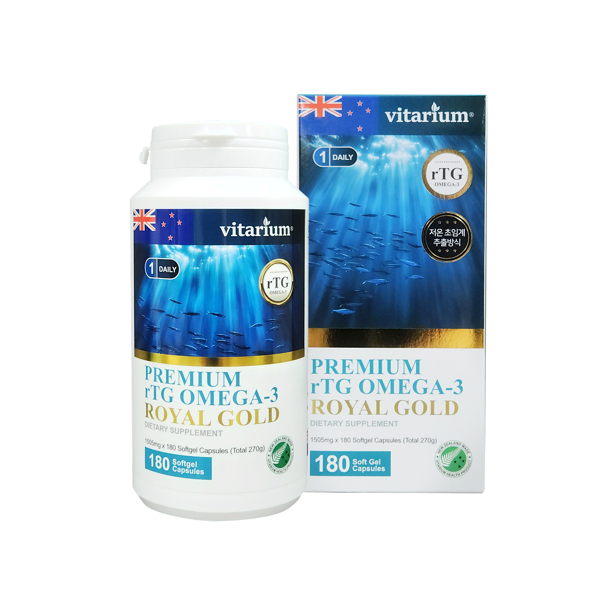 호주 비타리움 알티지 오메가3 로얄골드 180캡슐